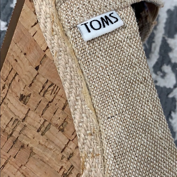 COPY - Tom’s Tan Cork Wedges sold only at Neiman Marcus. Size 5. - Picture 3 of 7